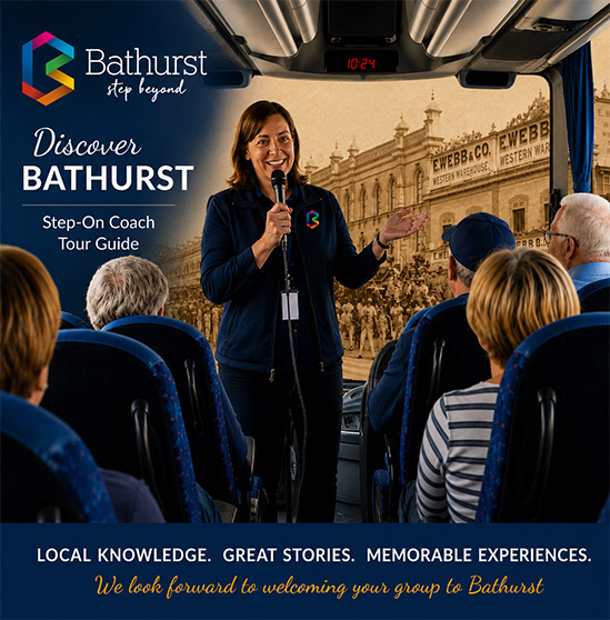 Discover Bathurst Step-On Coach Tour Guide